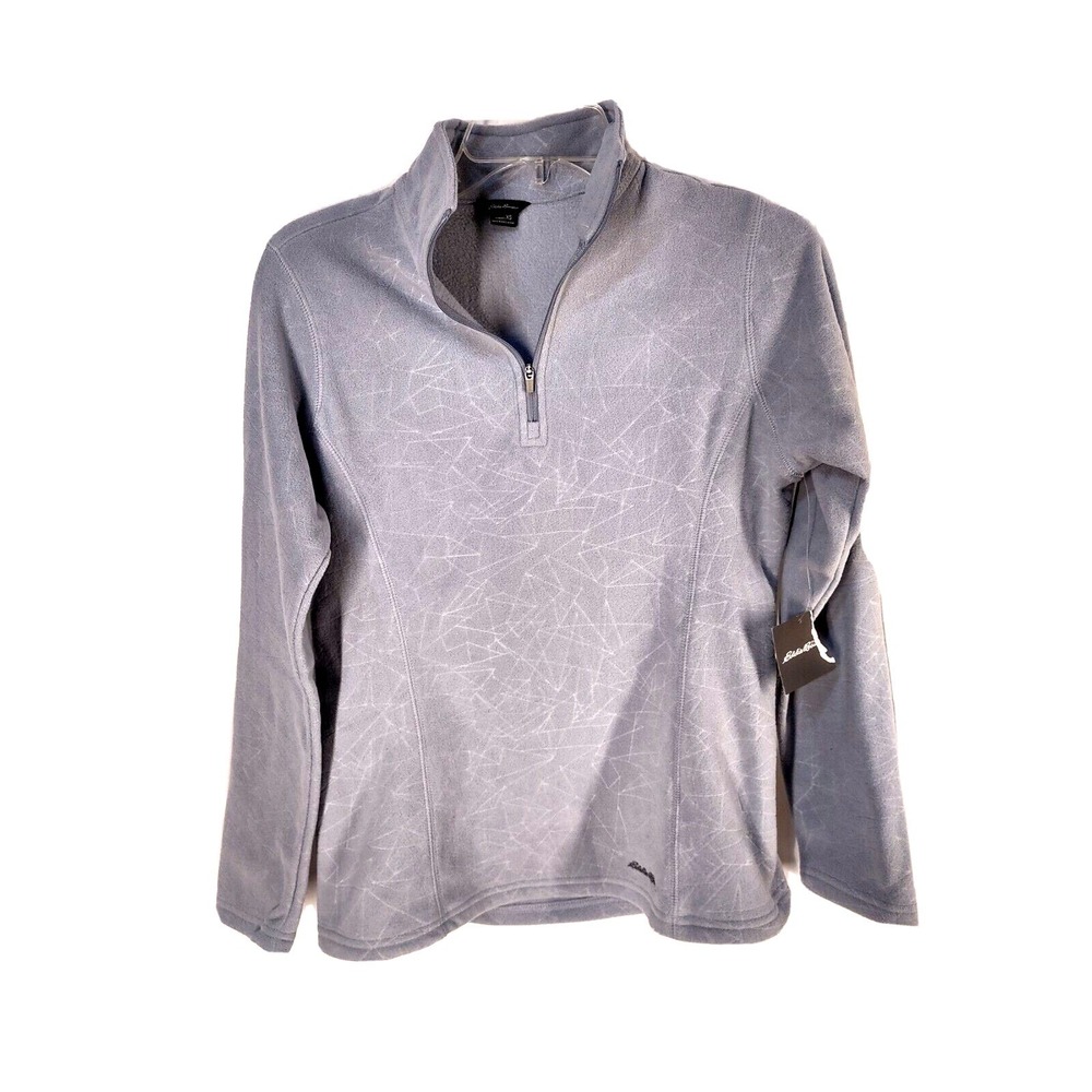 Eddie Bauer Fleece Pullover Womens Shirt X Small Ladies Top Activewear 1/4 Zip